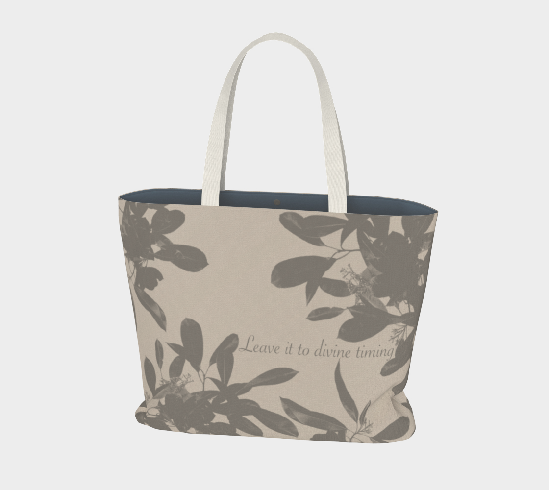 Large Cotton Tote in Divine Timing