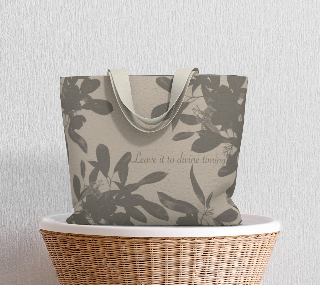 Large Cotton Tote in Divine Timing