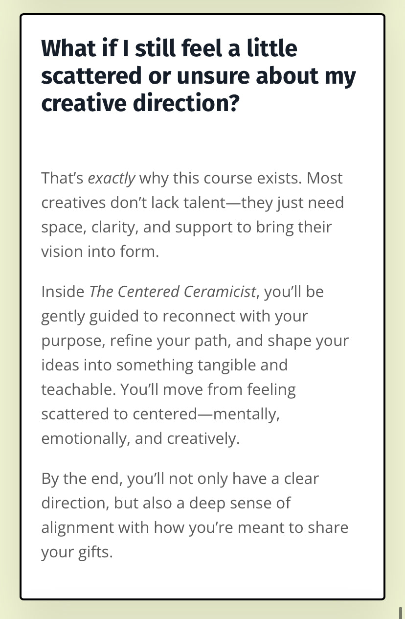 The Centered Ceramicist | An Unforgettable Journey