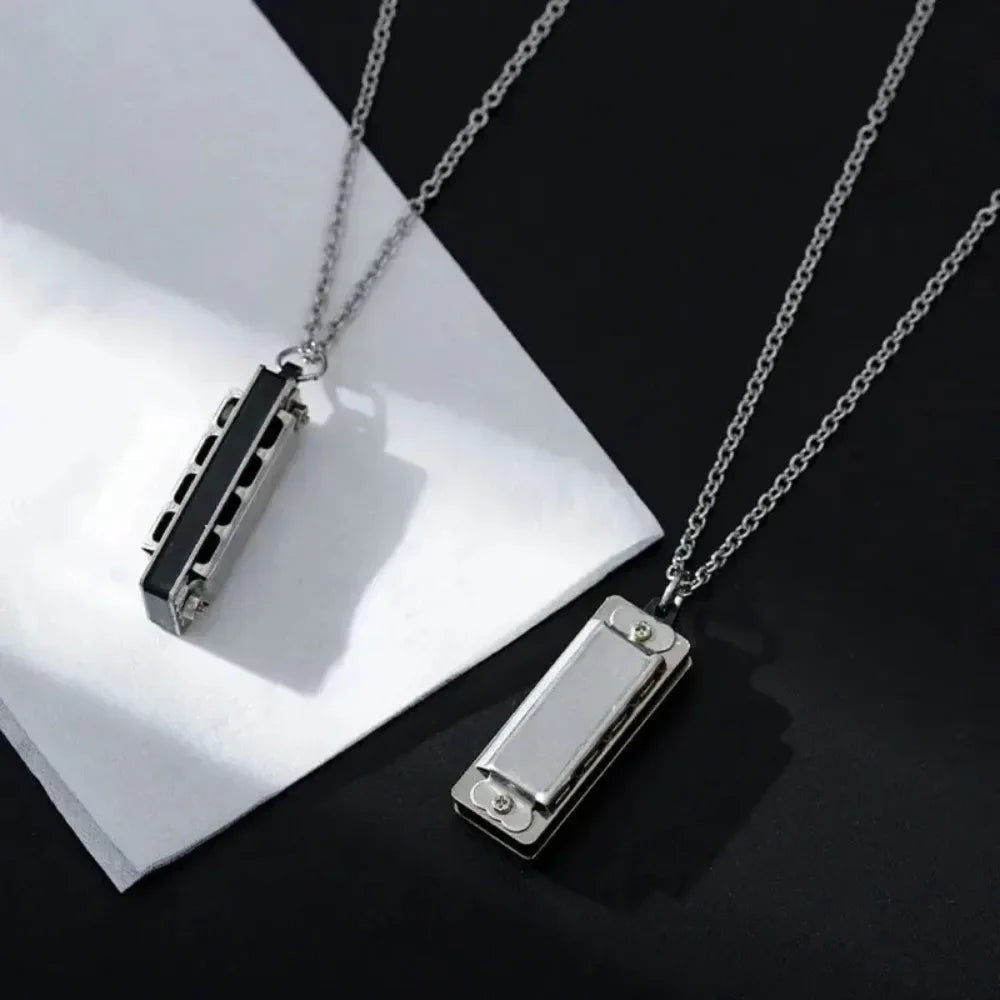 Sound Anchor Mini Harmonica Necklace
