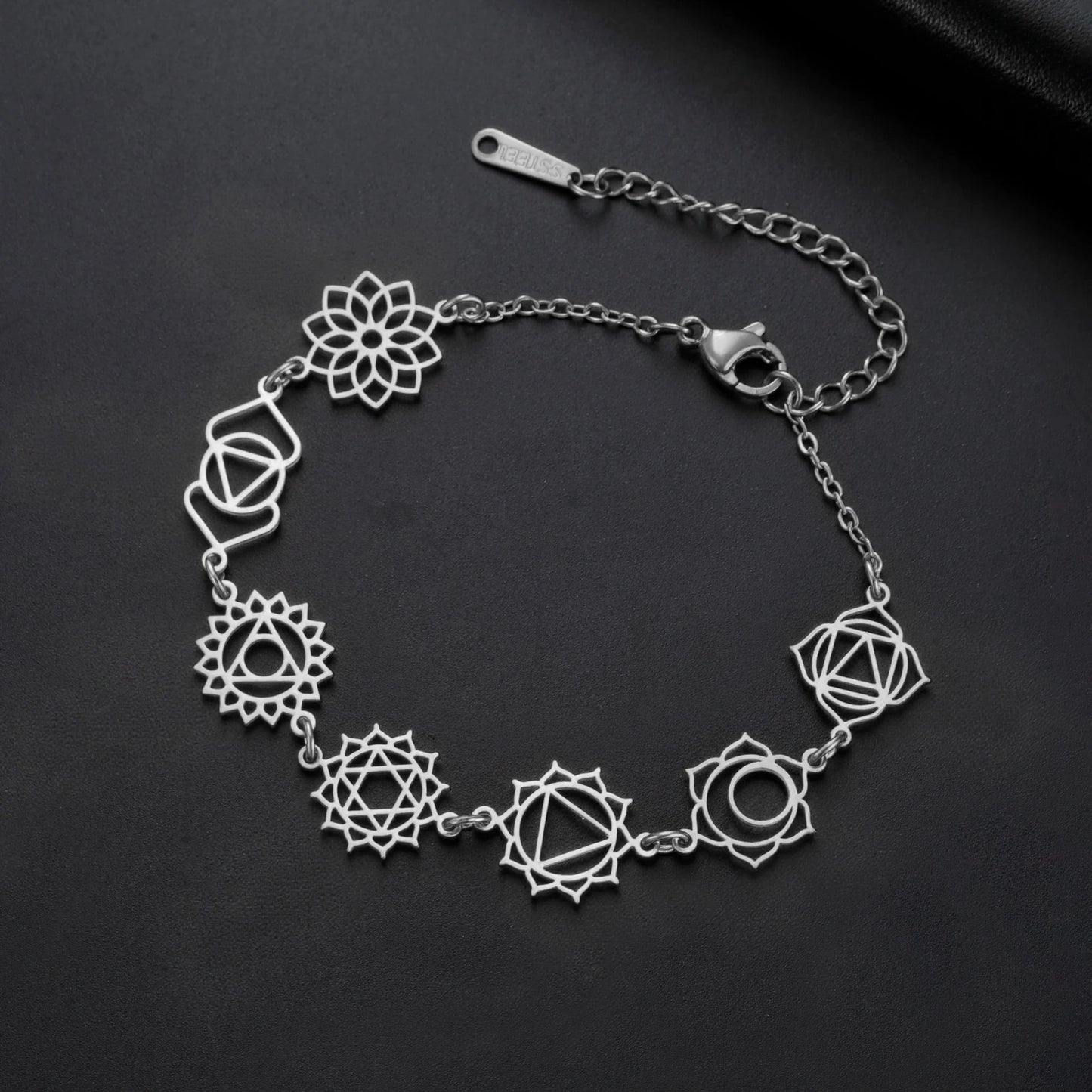 7 Chakra Yoga Charm Bracelet