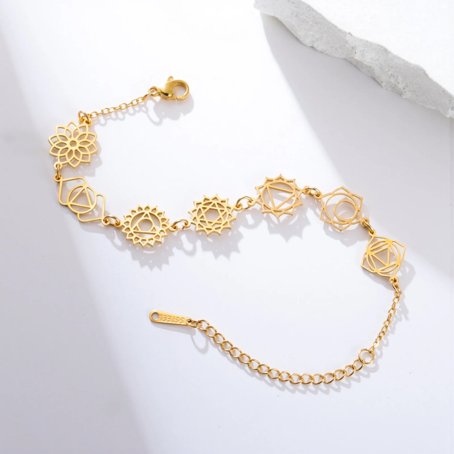 7 Chakra Yoga Charm Bracelet