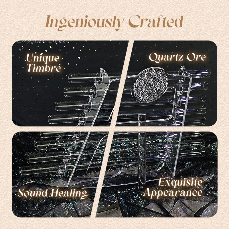 432hz Crystal Singing Harp With Case