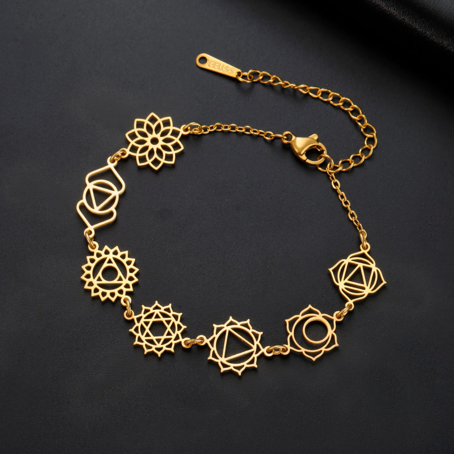 7 Chakra Yoga Charm Bracelet