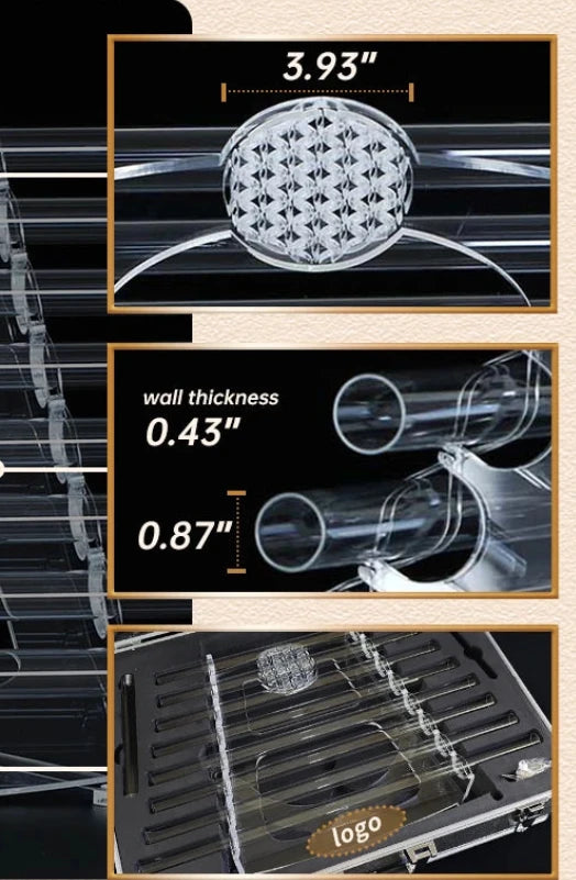 432hz Crystal Singing Harp With Case