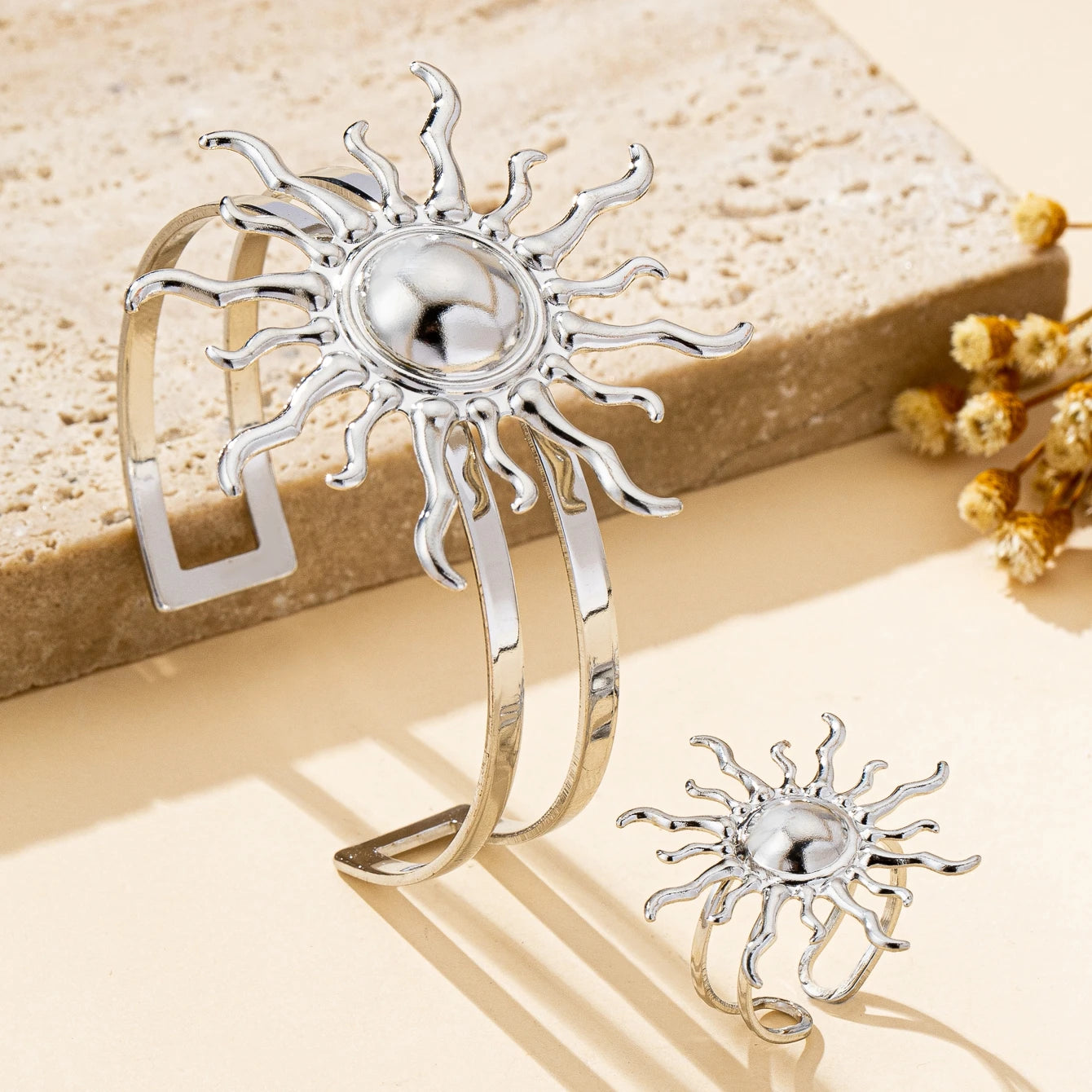 Cosmic Bracelet and Ring Set