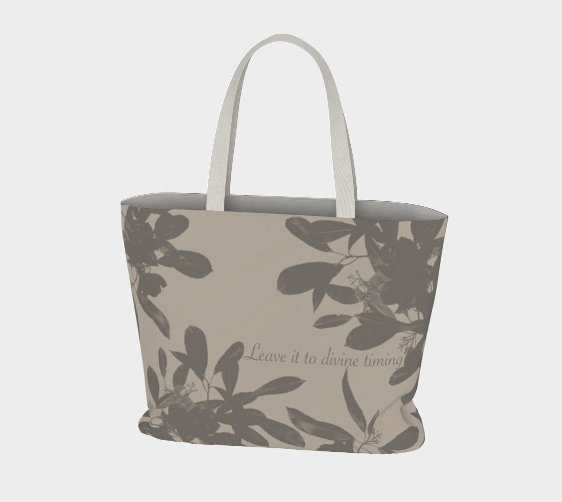 Large Cotton Tote in Divine Timing