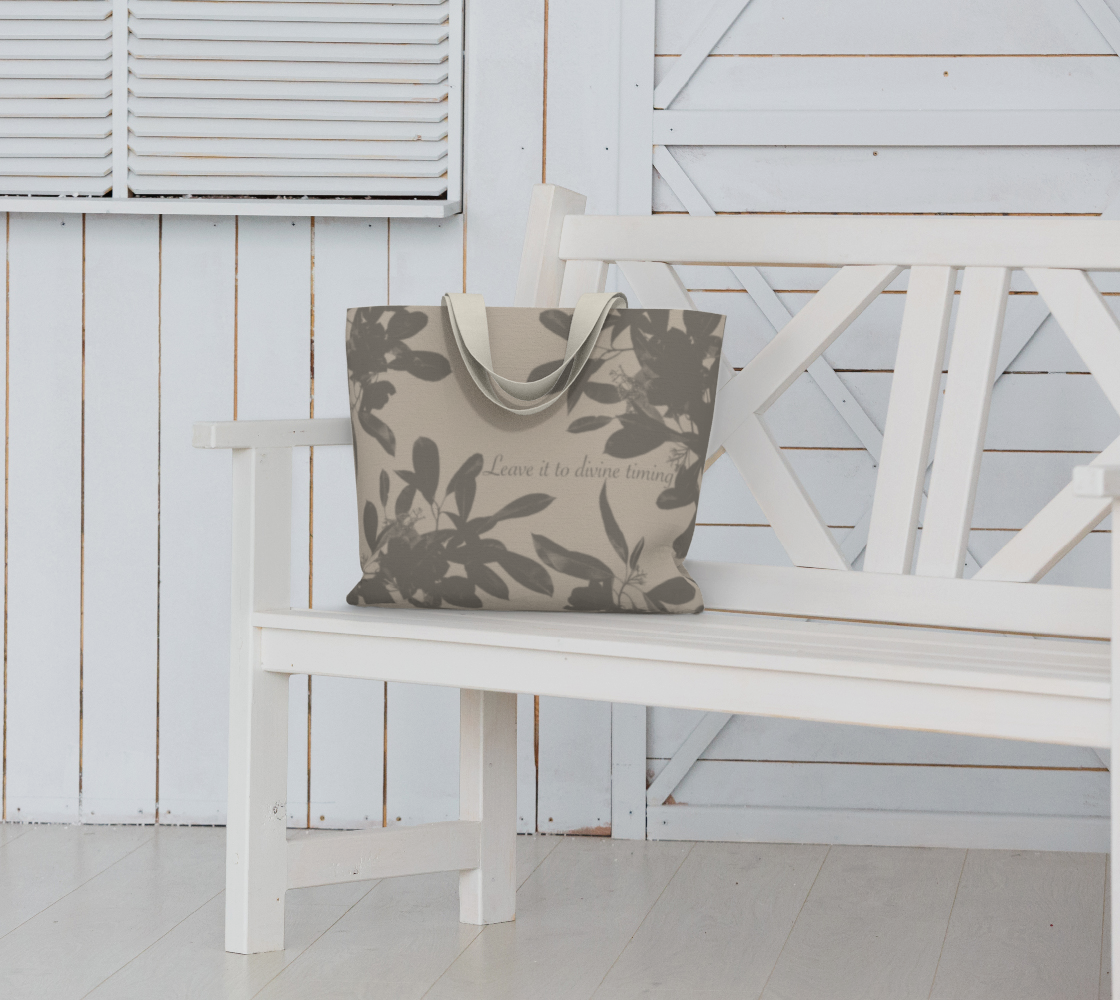 Large Cotton Tote in Divine Timing